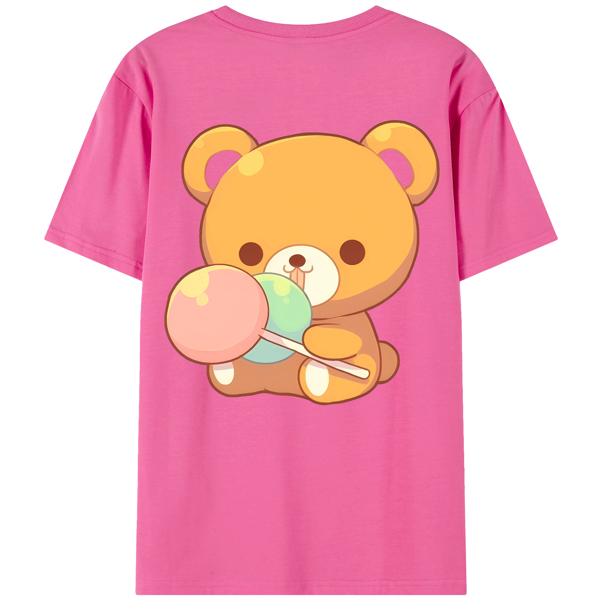 （画像用） リラックマ リラックマ キイロイトリ Rilakkuma Korilakkuma Kiiroitori レディース半袖Tシャツ(バックプリント)